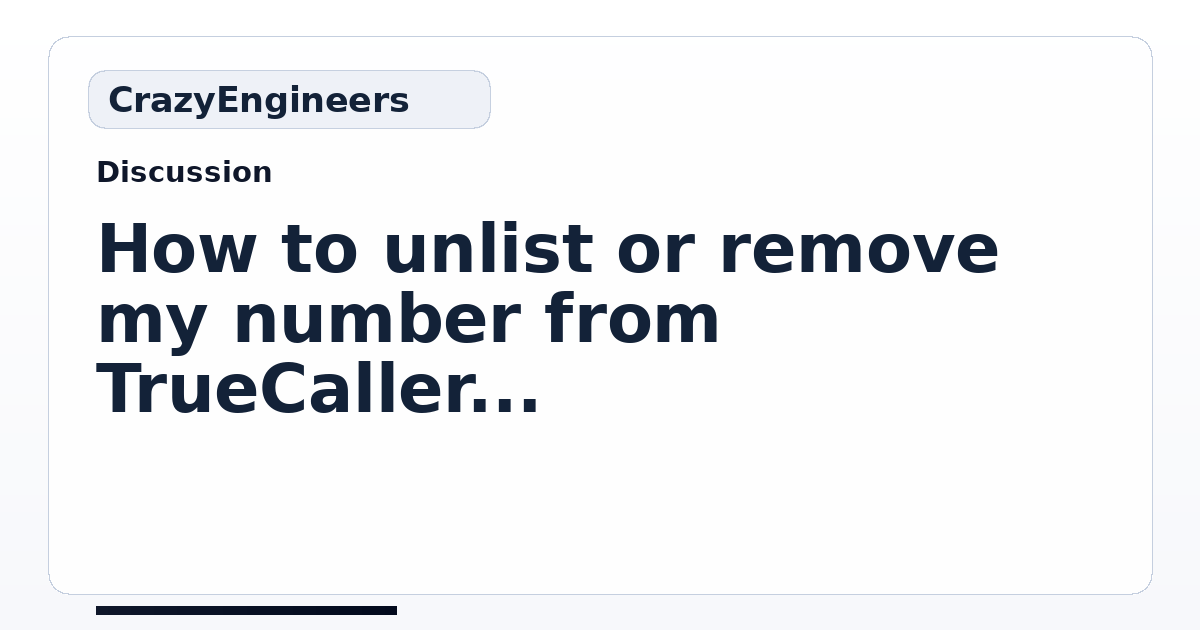 How to unlist or remove my number from TrueCaller database? [Tutorial ...